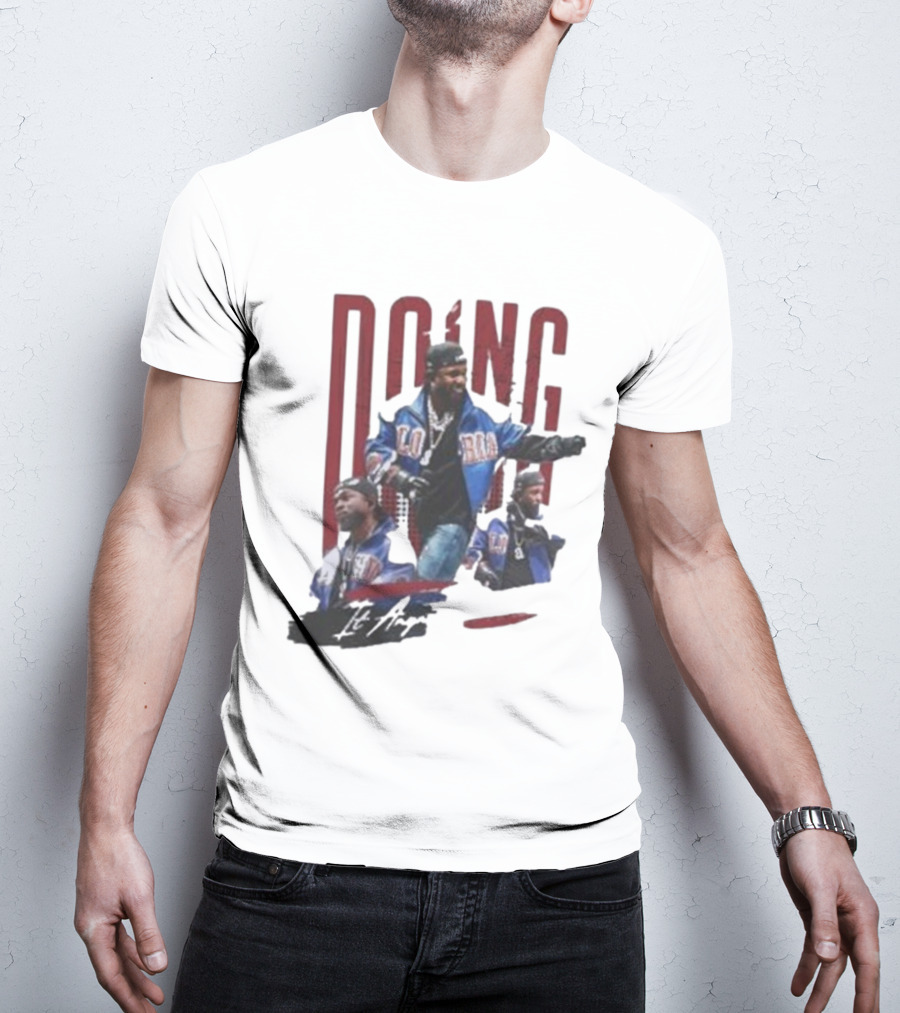 Kendrick Lamar Doing It Anyway Hey Drake Blue Jacket T-Shirt