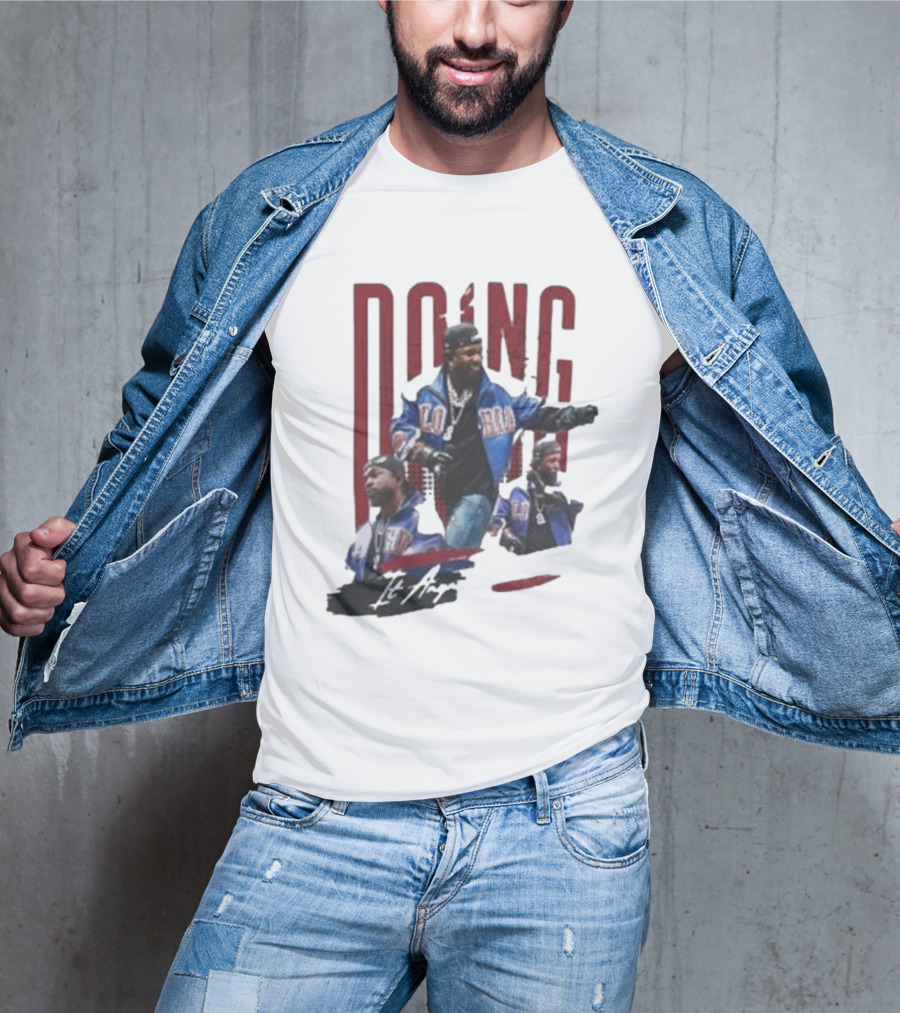 Kendrick Lamar Doing It Anyway Hey Drake Blue Jacket T-Shirt
