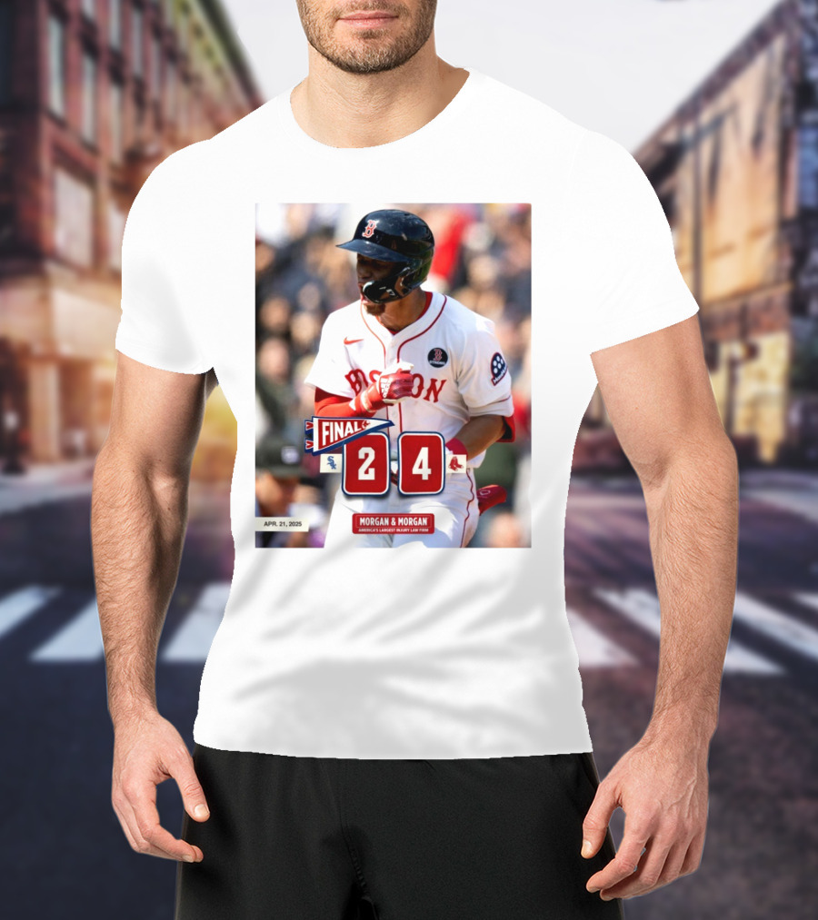 Boston Red Sox Victory Over Chicago White Sox 4-2 Marathon Monday Apr 21 2025 T-Shirt