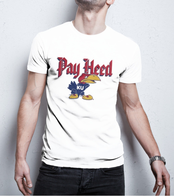 KU Pay Heed Jayhawk Vintage Style T-Shirt