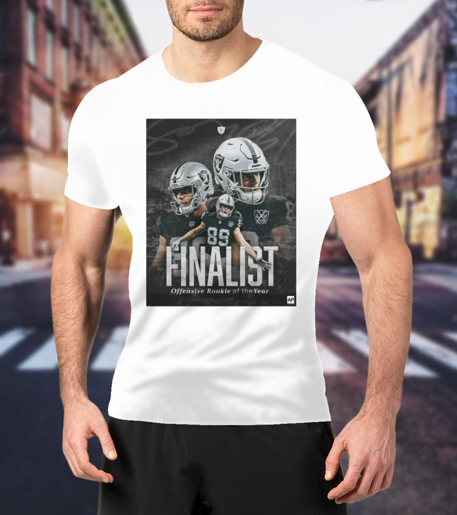Las Vegas Raiders Finalist Offensive Rookie Of The Year Brock Bowers AP T-Shirt