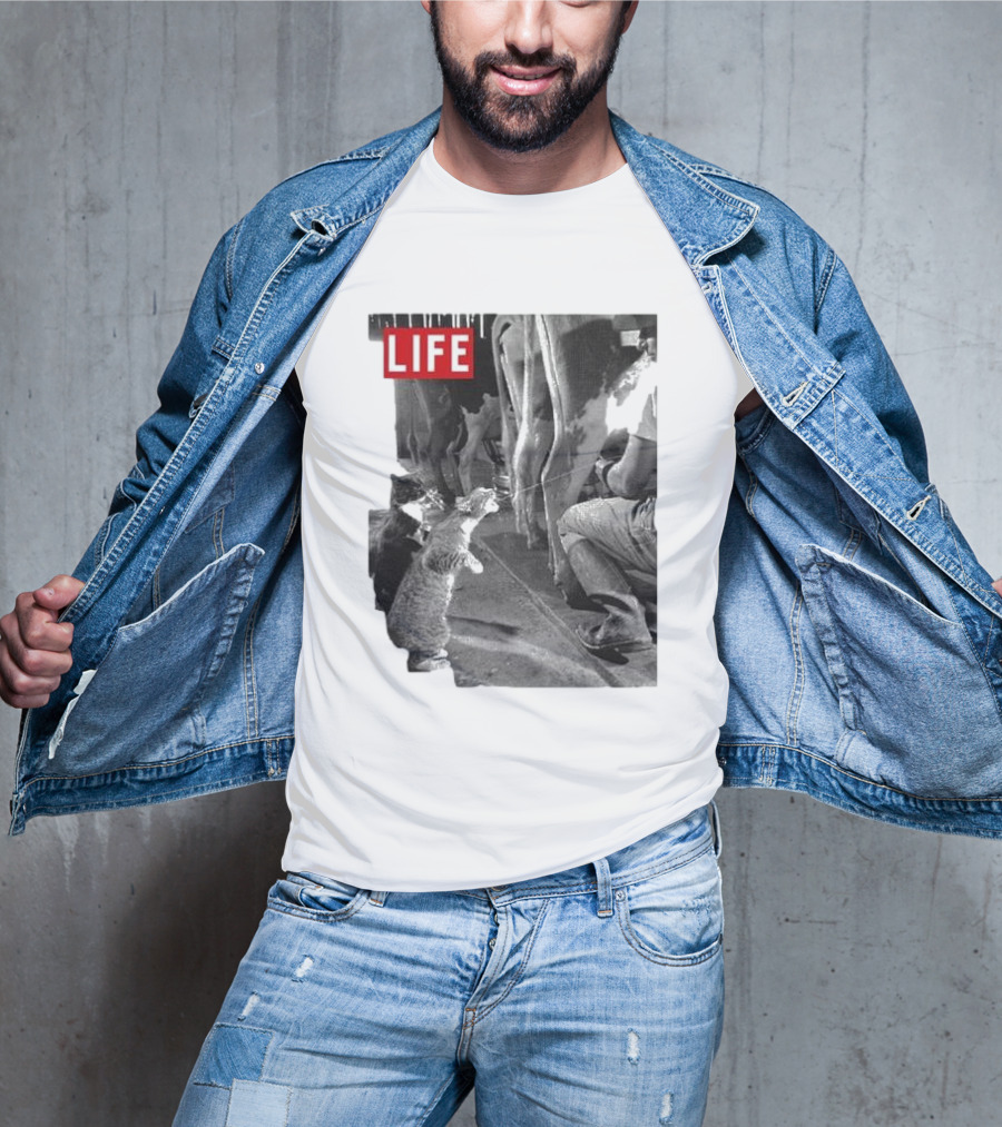 Life Magazine Cats Enjoying Fresh Milk T-Shirt