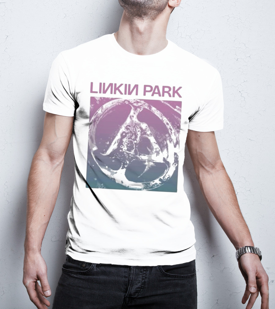 Linkin Park Gradient Circle Symbol Fz Deluxe Drop Shoulder T-Shirt