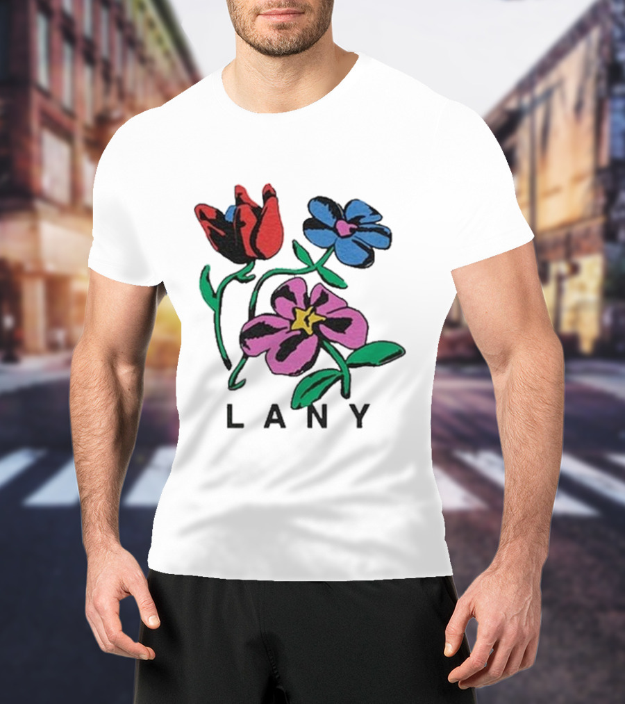 Lany ILYSB Colorful Flowers Artwork T-Shirt