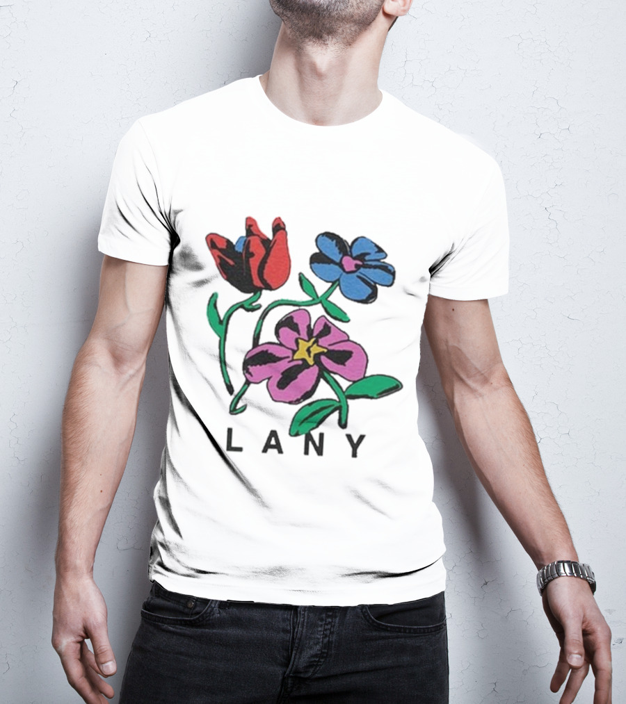 Lany ILYSB Colorful Flowers Artwork T-Shirt