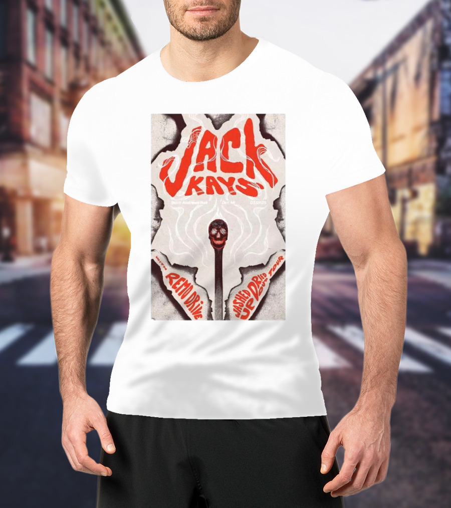 Jack Kays March 9 2025 St. Andrew’s Hall Detroit Featuring Remo Drive Washed Up Dried Up Tour T-Shirt