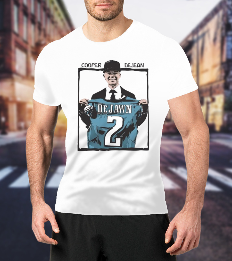 "Cooper DeJean DeJawn Philadelphia Eagles Dark Horse 2" T-Shirt