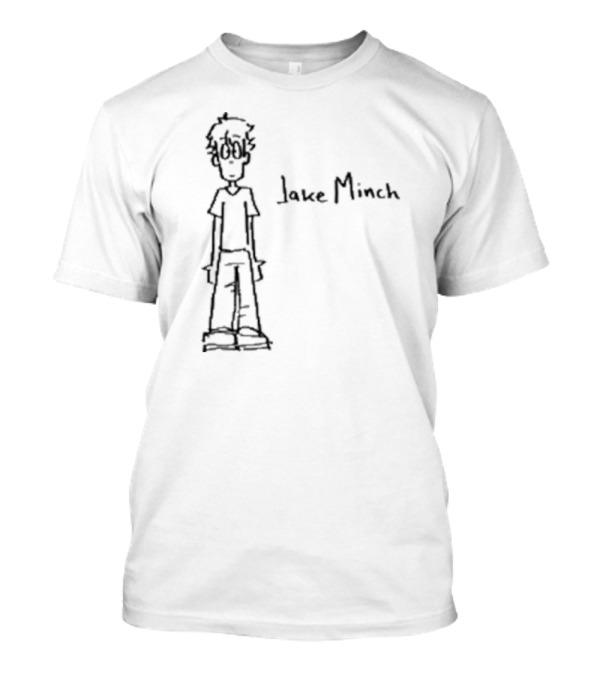 Jake Minch Hand Drawn Cartoon Style Sketch T-Shirt