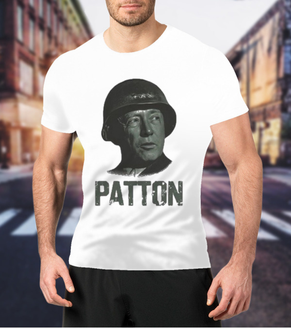 Jake Shields General Patton Helmet Portrait T-Shirt