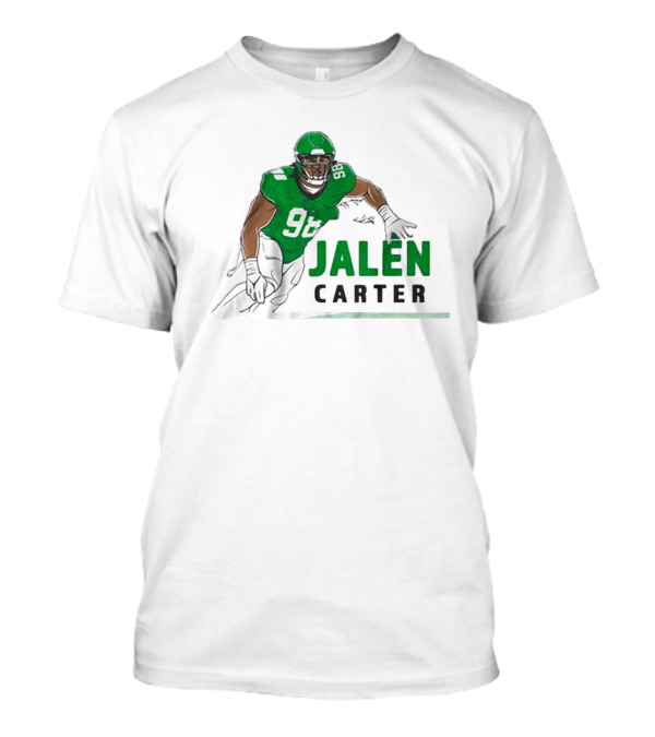 Jalen Carter 98 Philadelphia Eagles Big Dawg Pose NFL T-Shirt