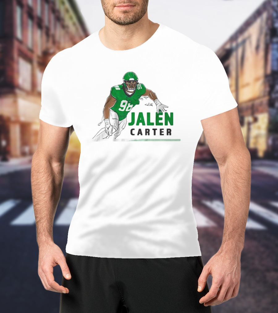 Jalen Carter 98 Philadelphia Eagles Big Dawg Pose NFL T-Shirt