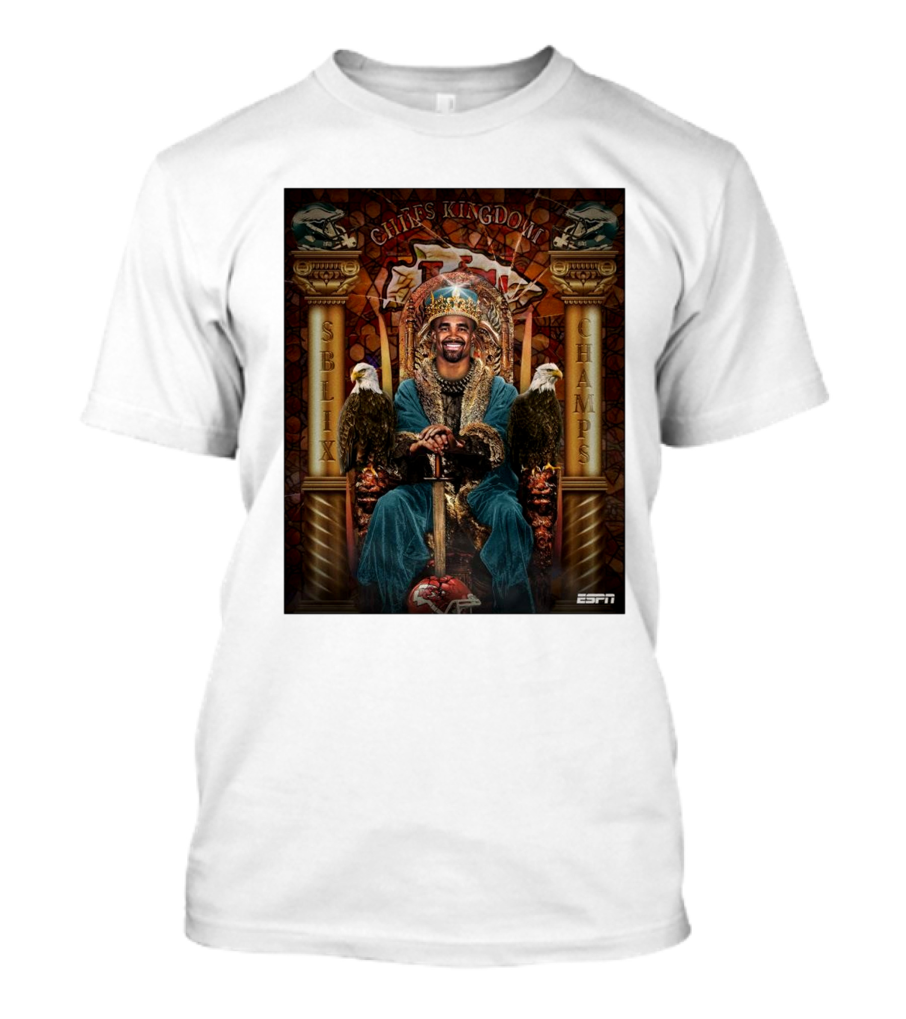 Chiefs Kingdom SBLIX Champs Eagles Dethrone Mahomes T-Shirt