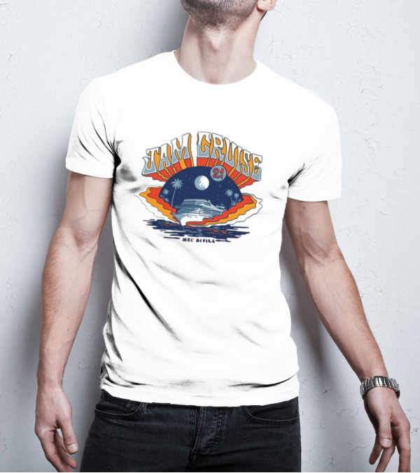 Jam Cruise 21 Tropical Moonlit Ocean Adventure 2025 T-Shirt