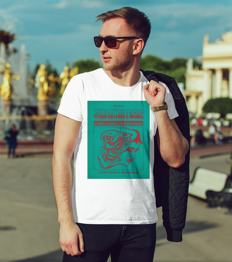 Jared Mattson & Bobbyy A Sonic Tribute To Gabor Szabo Apr 9 2025 The Chapel San Francisco CA T-Shirt