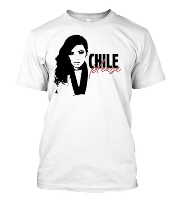 Jasmine Crockett Chile Please Silhouette Textured Portrait T-Shirt