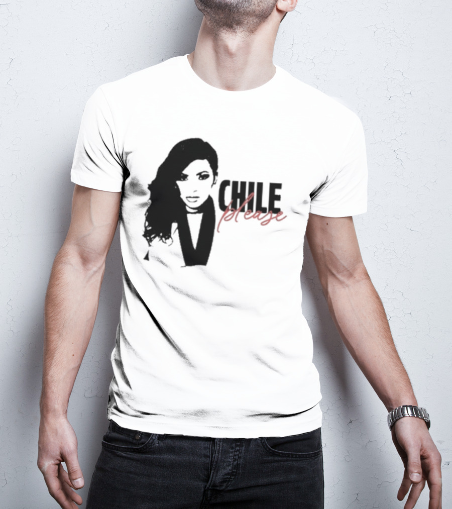 Jasmine Crockett Chile Please Silhouette Textured Portrait T-Shirt
