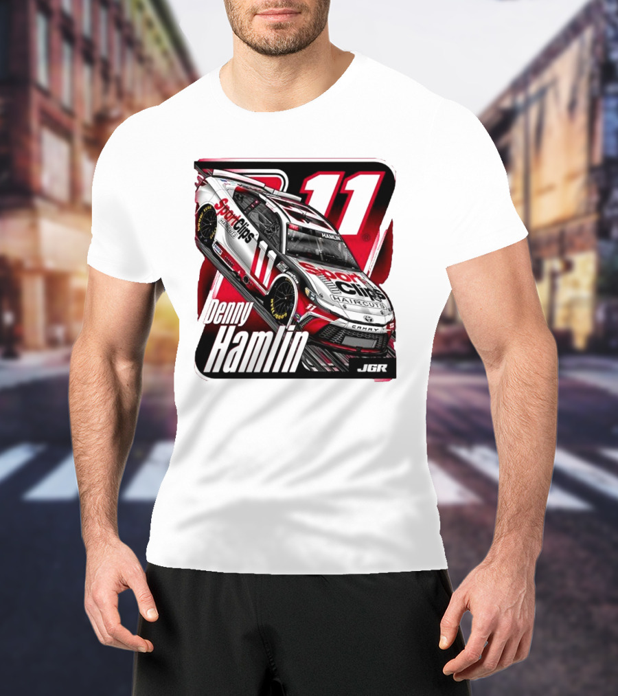 Denny Hamlin Sport Clips Haircuts Car Joe Gibbs Racing 11 JGR T-Shirt