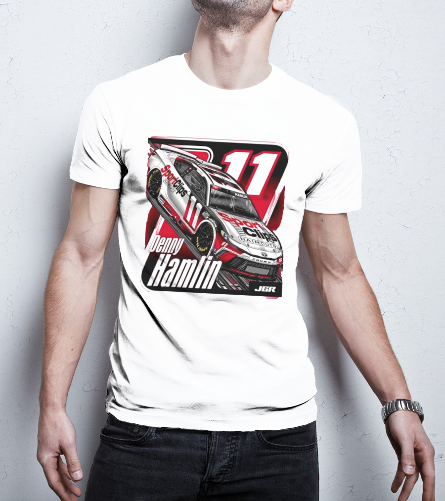 Denny Hamlin Sport Clips Haircuts Car Joe Gibbs Racing 11 JGR T-Shirt