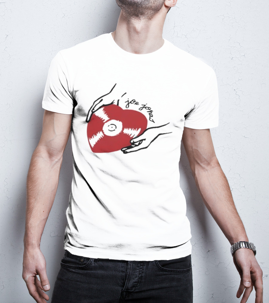 Joe Jonas Vinyl Heart Record T-Shirt