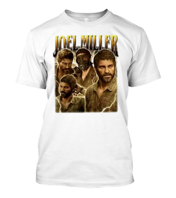 Joel Miller The Last Of Us Vintage Style Character Art T-Shirt