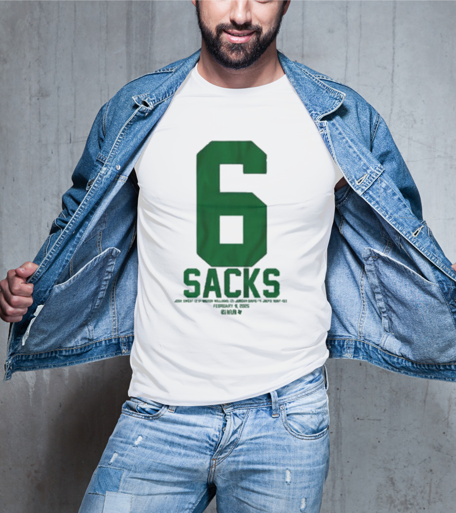 Josh Sweat Milton Williams Jordan Davis Jalyx Hunt 6 Sacks T-Shirt