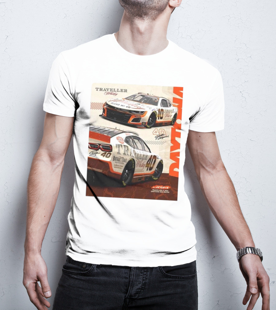 Traveller Tennessee Whiskey Blend No 40 JRM Daytona 500 Entry Justin Allgaier Diecast T-Shirt