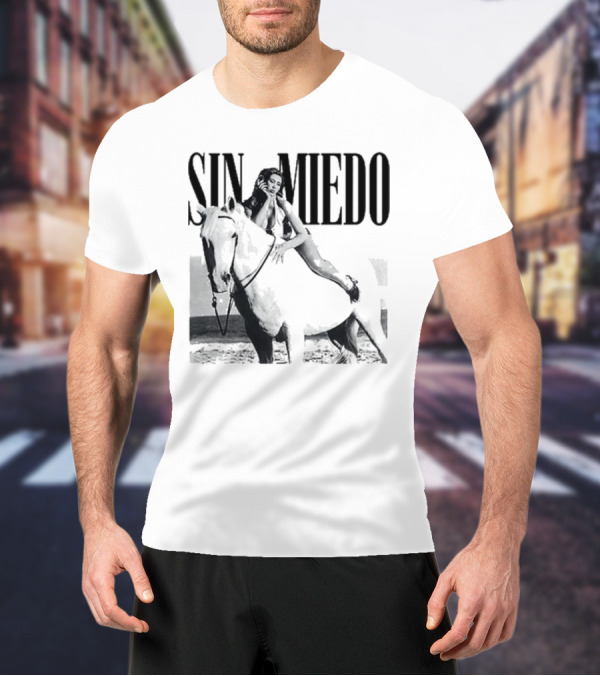 Kali Uchis Sin Miedo Equestrian Horseback Riding Vintage Style T-Shirt