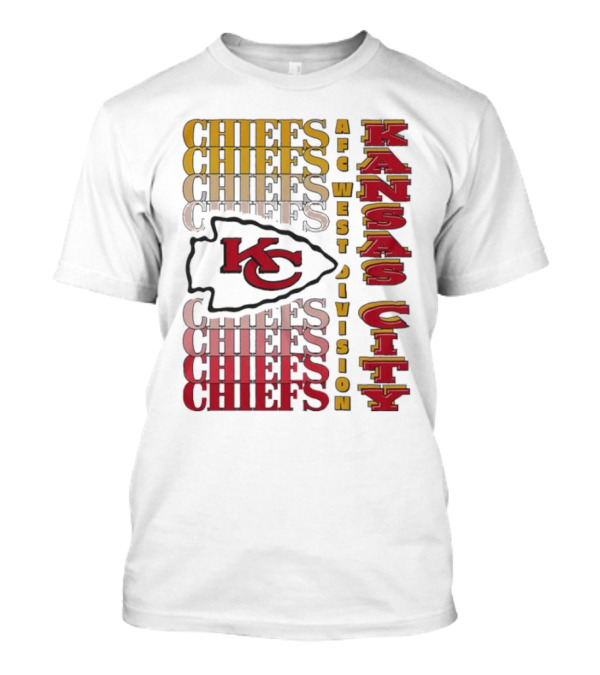 Kansas City Chiefs AFC West Division Kansas City Chiefs Logo KC Chiefs T-Shirt