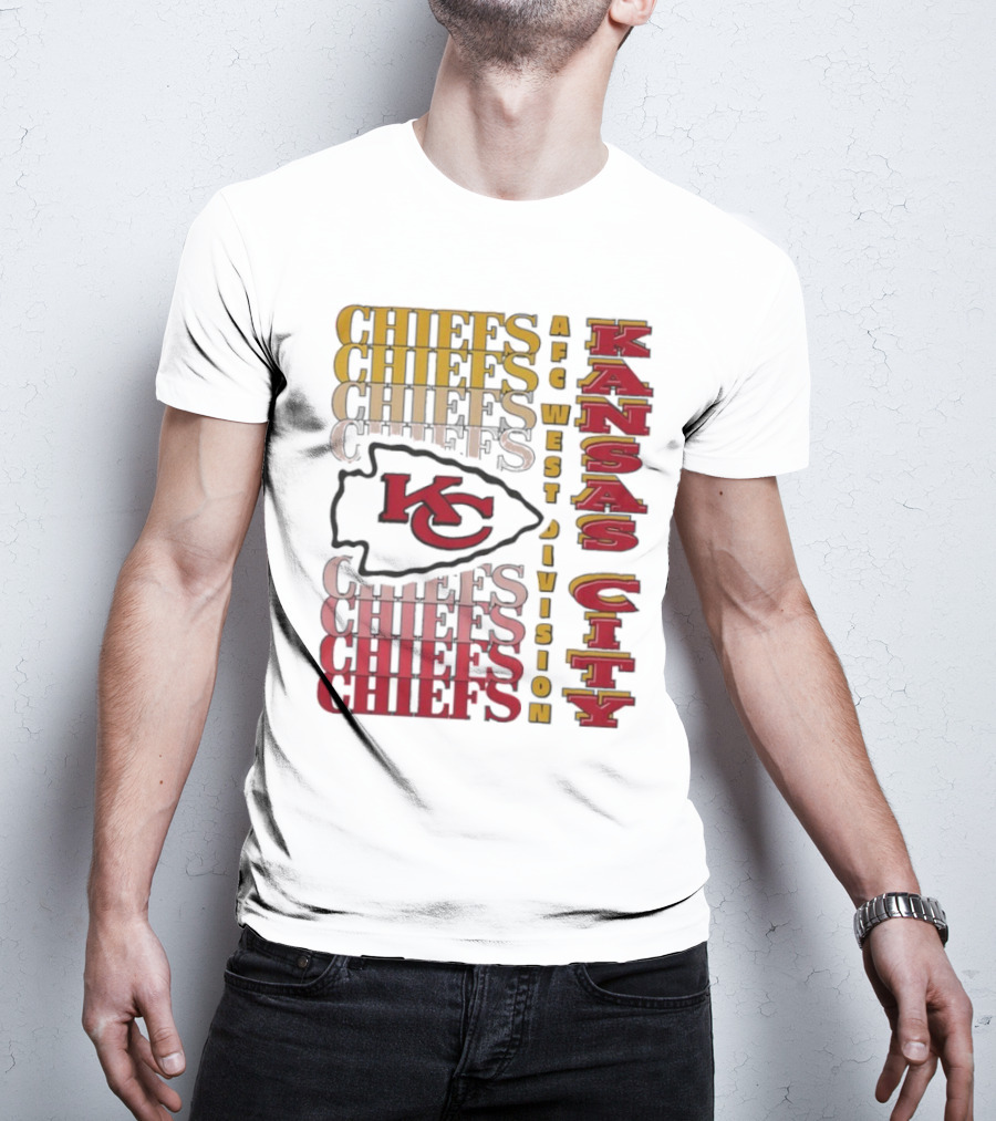 Kansas City Chiefs AFC West Division Kansas City Chiefs Logo KC Chiefs T-Shirt