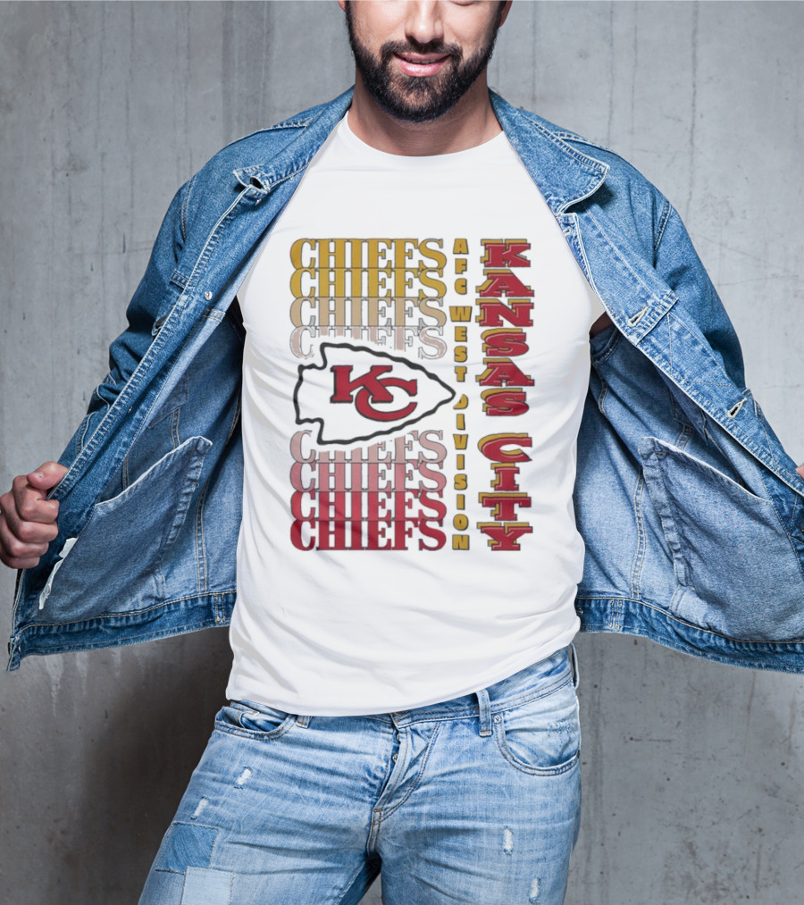 Kansas City Chiefs AFC West Division Kansas City Chiefs Logo KC Chiefs T-Shirt