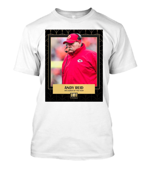 Kansas City Chiefs Andy Reid AFC Coach Of The Year 101 Awards T-Shirt