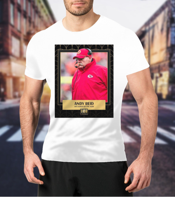 Kansas City Chiefs Andy Reid AFC Coach Of The Year 101 Awards T-Shirt