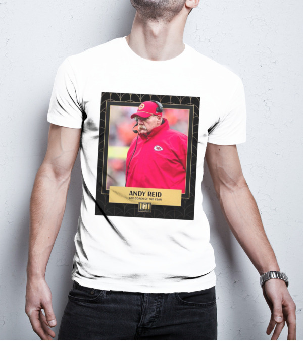 Kansas City Chiefs Andy Reid AFC Coach Of The Year 101 Awards T-Shirt