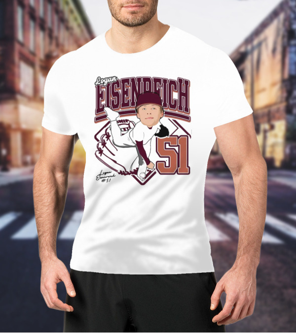Eisenreich Baseball 51 Logan 2025 Sports Illustration T-Shirt