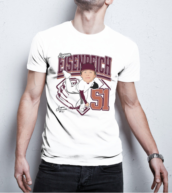 Eisenreich Baseball 51 Logan 2025 Sports Illustration T-Shirt