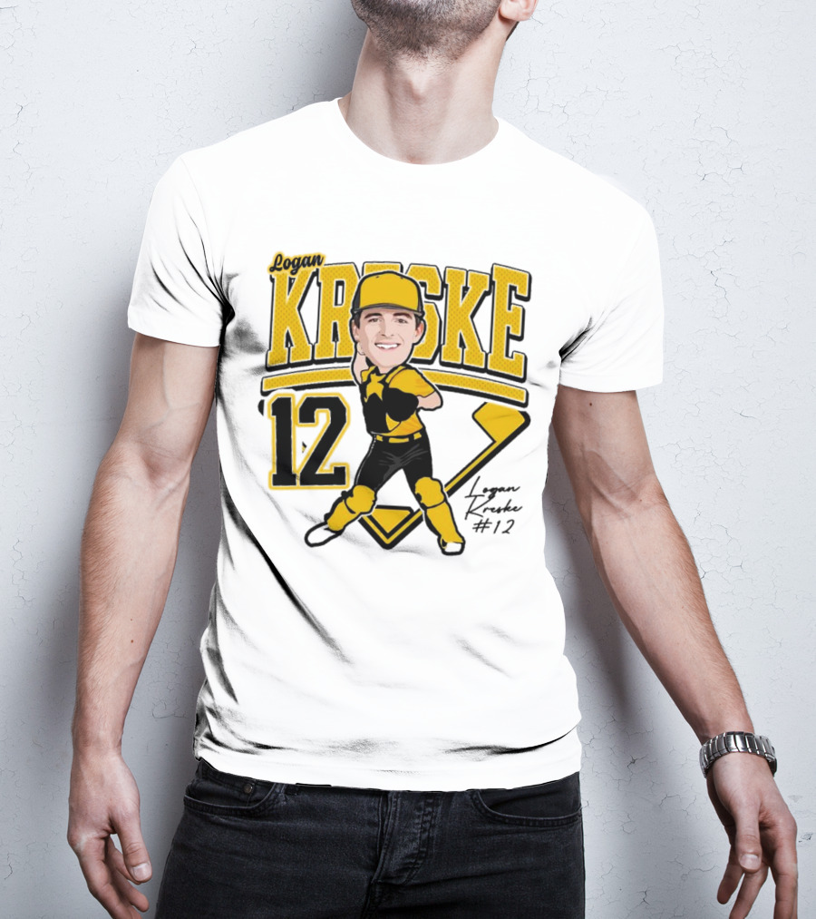 Logan Kreske Baseball 12 2025 Player Illustration T-Shirt