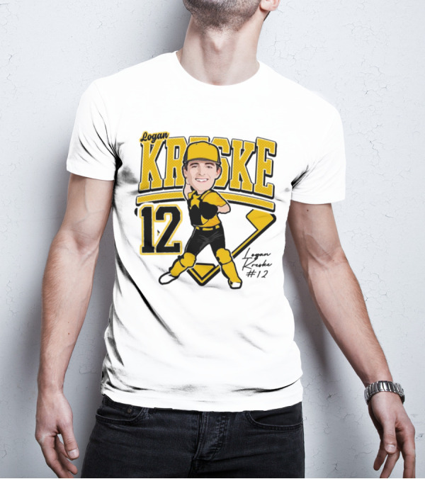 Logan Kreske Baseball 12 2025 Player Illustration T-Shirt
