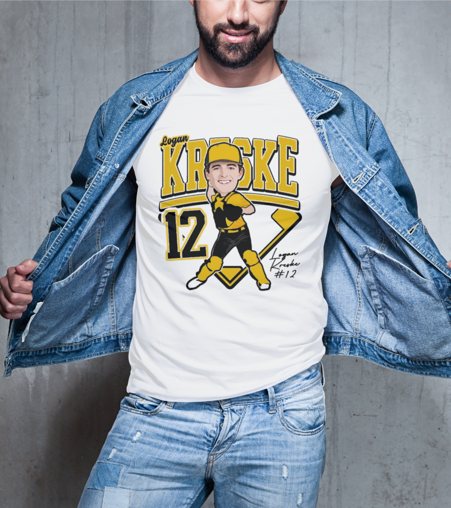 Logan Kreske Baseball 12 2025 Player Illustration T-Shirt