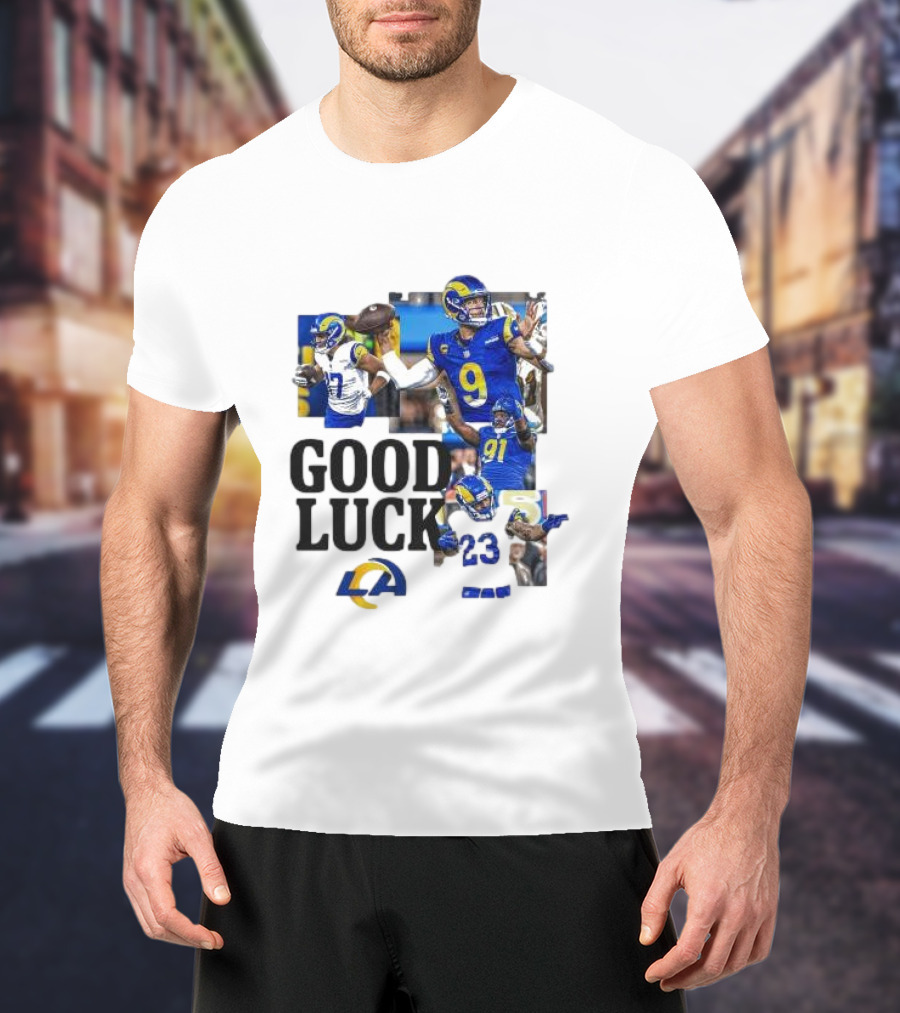 Los Angeles Rams Good Luck NFL Playoffs Est 1967 T-Shirt