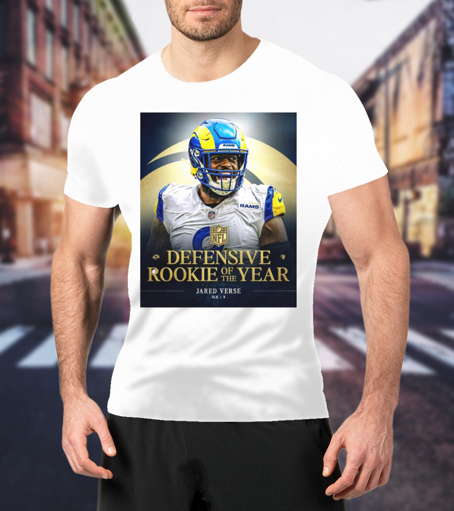Los Angeles Rams NFL Defensive Rookie Of The Year Jared Verse OLB 2024 T-Shirt