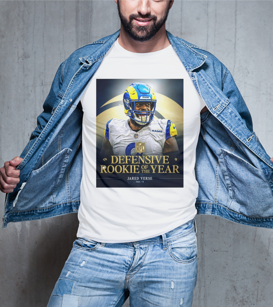 Los Angeles Rams NFL Defensive Rookie Of The Year Jared Verse OLB 2024 T-Shirt