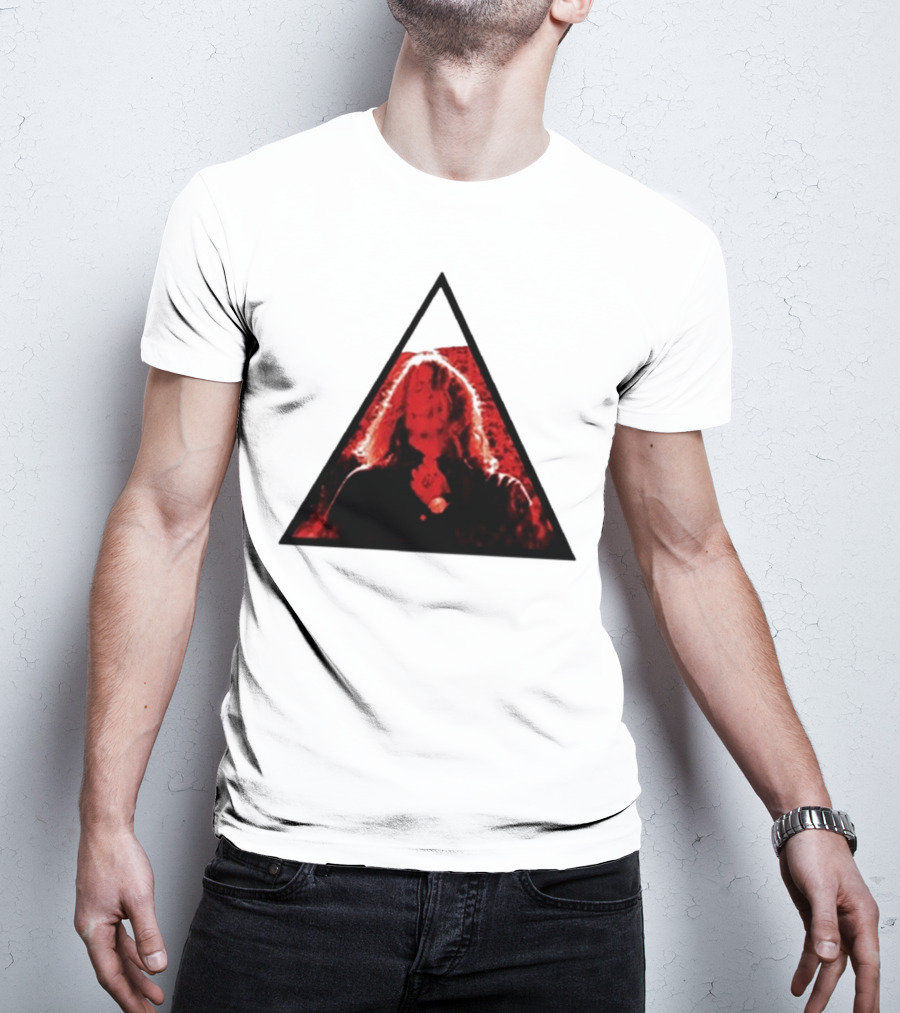 Manipulator 10 Year Anniversary Red Triangle Hair Face T-Shirt
