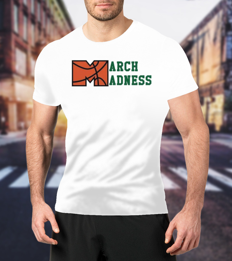 March Madness Basketball M Arch Adness T-Shirt