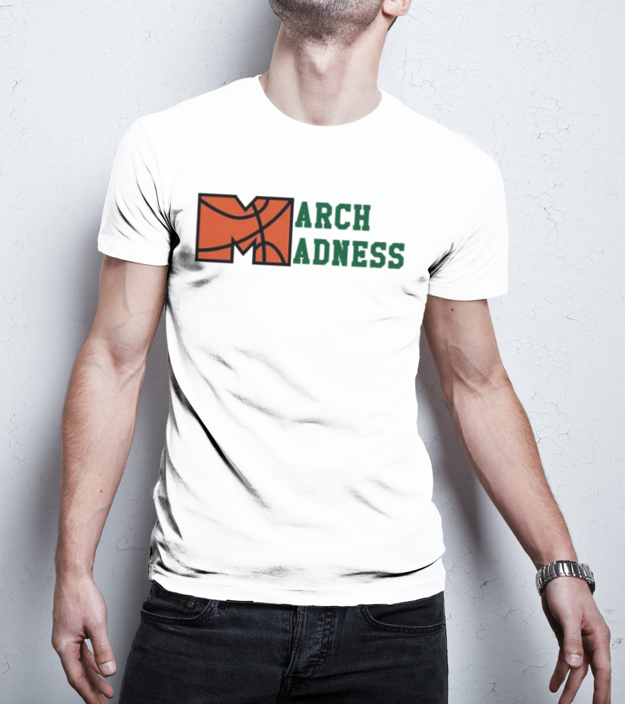 March Madness Basketball M Arch Adness T-Shirt