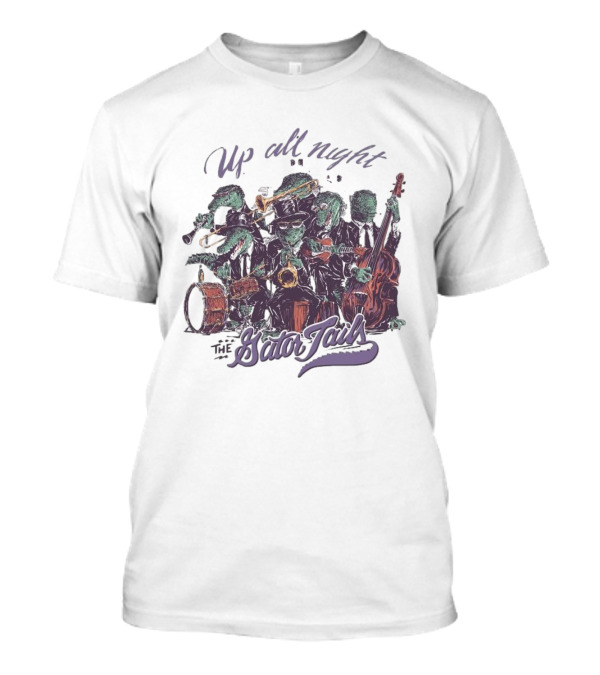 Up All Night With The Gator Jazz Band Mardi Gras T-Shirt