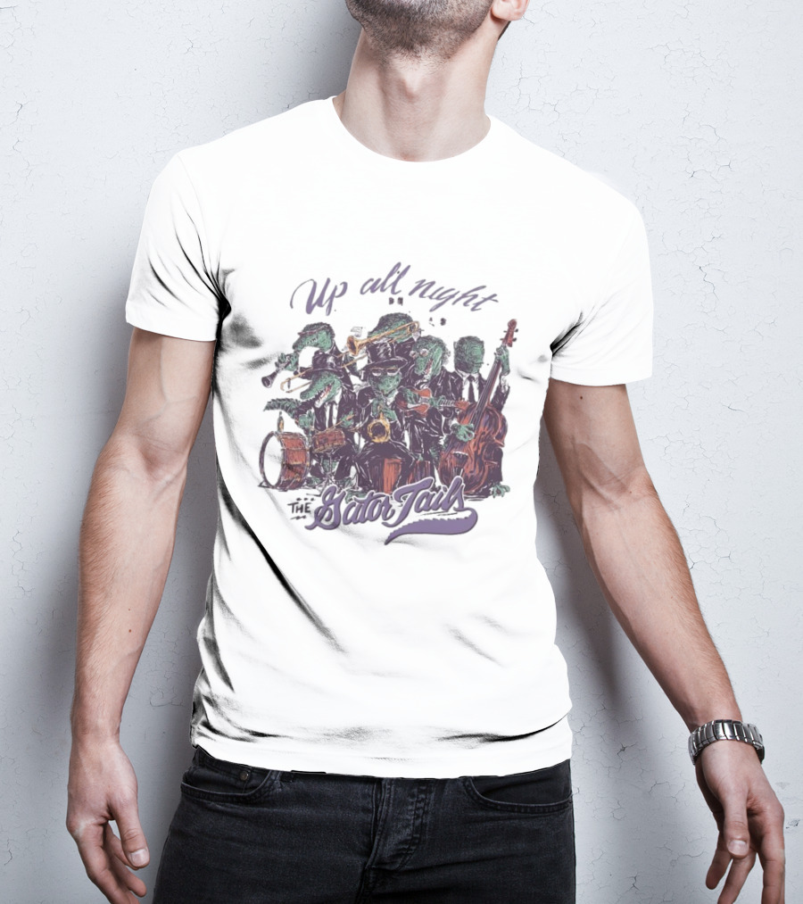 Up All Night With The Gator Jazz Band Mardi Gras T-Shirt