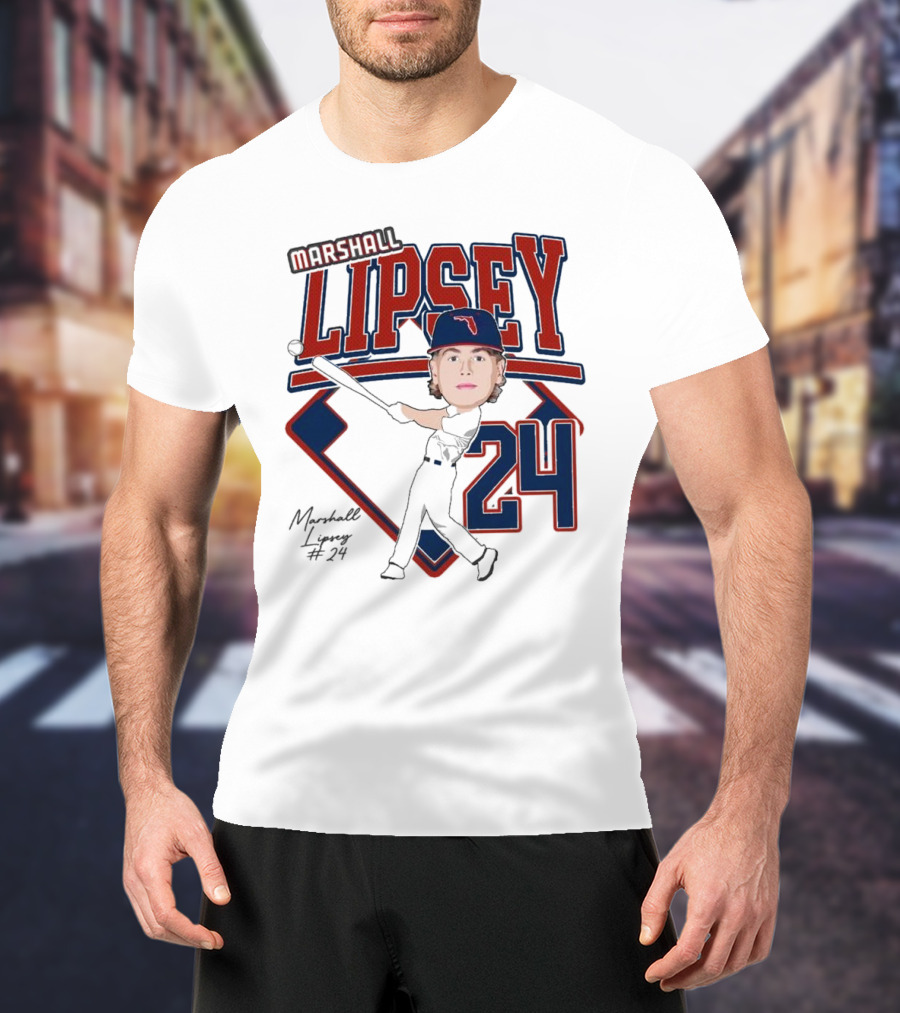 Marshall Lipsey 24 Baseball 2025 M. Reshold T-Shirt
