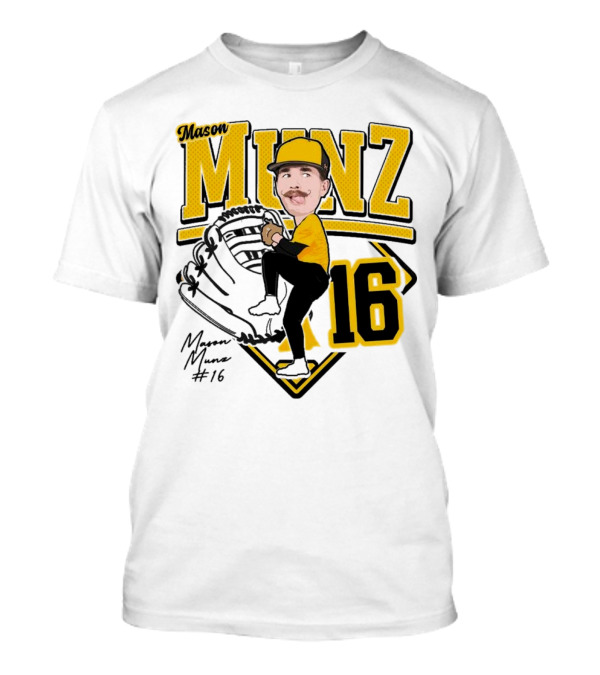 Mason Munz Baseball 2025 Player 16 Caricature T-Shirt