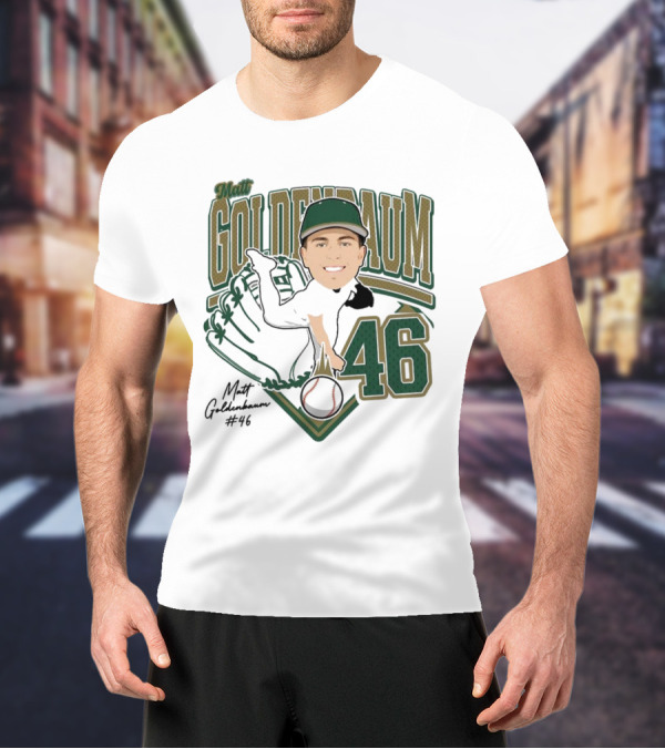 Matt Goldenbaum 46 Baseball Glove Illustration 2025 T-Shirt