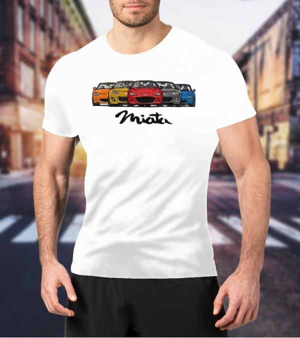 Mazda MX-5 Miata Generations Classic Lineup T-Shirt